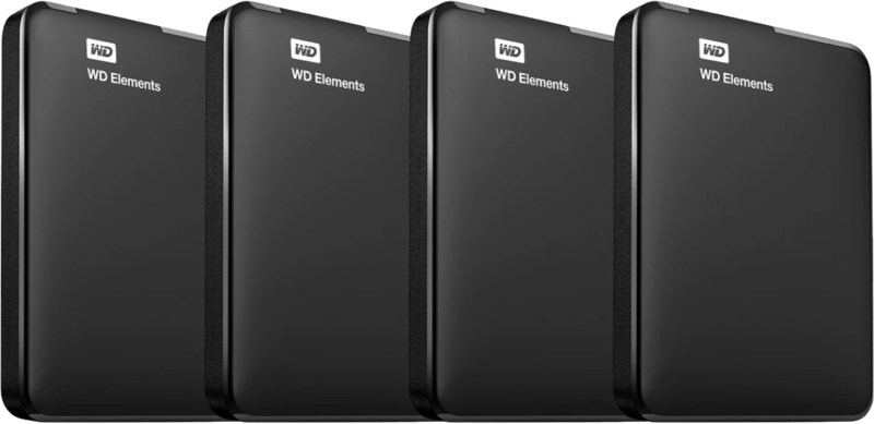 WD Elements Portable 2TB 4-Pack