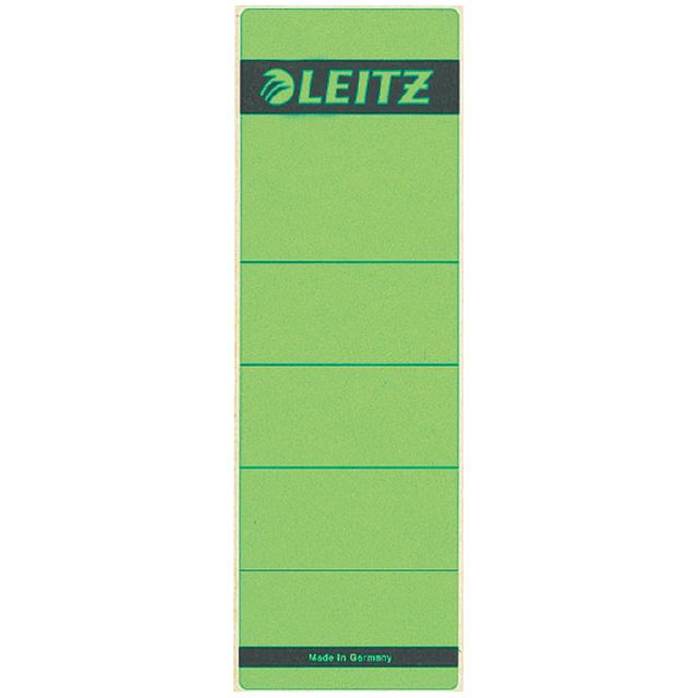 Rugetiket Leitz breed/kort 62x192mm zelfklevend groen | Pak a 10 stuk