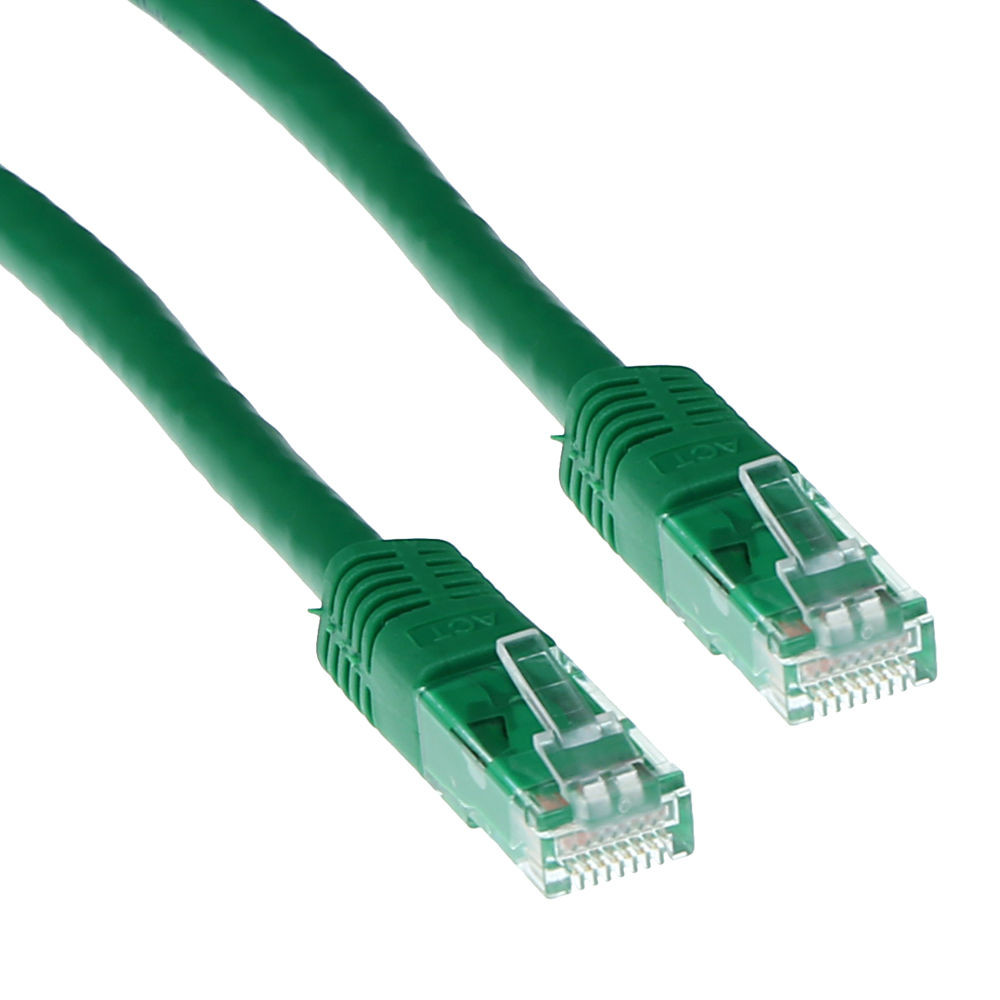 ACT IB1451 LSZH U/UTP CAT6A patchkabel Groen -1,5 meter