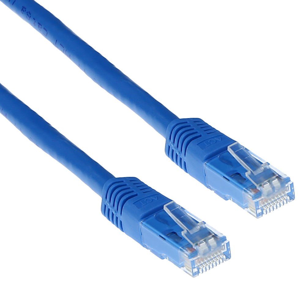 ACT IB3803 U/UTP CAT6A Patchkabel Blauw - 3 meter