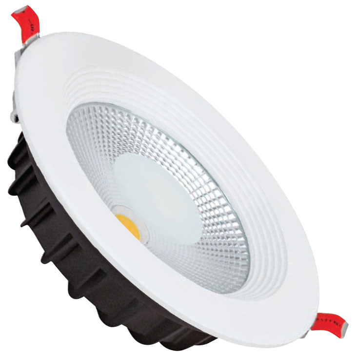 LED Downlight - Verona - Inbouw Rond 5W - Helder/Koud Wit 6400K - Mat Wit Aluminium - Ø90mm