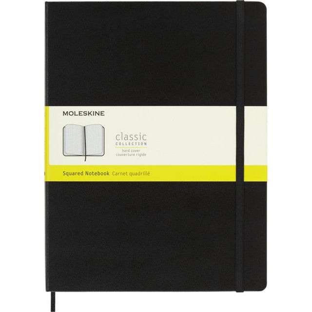 Notitieboek moleskine xl 190x250 rt hc zw