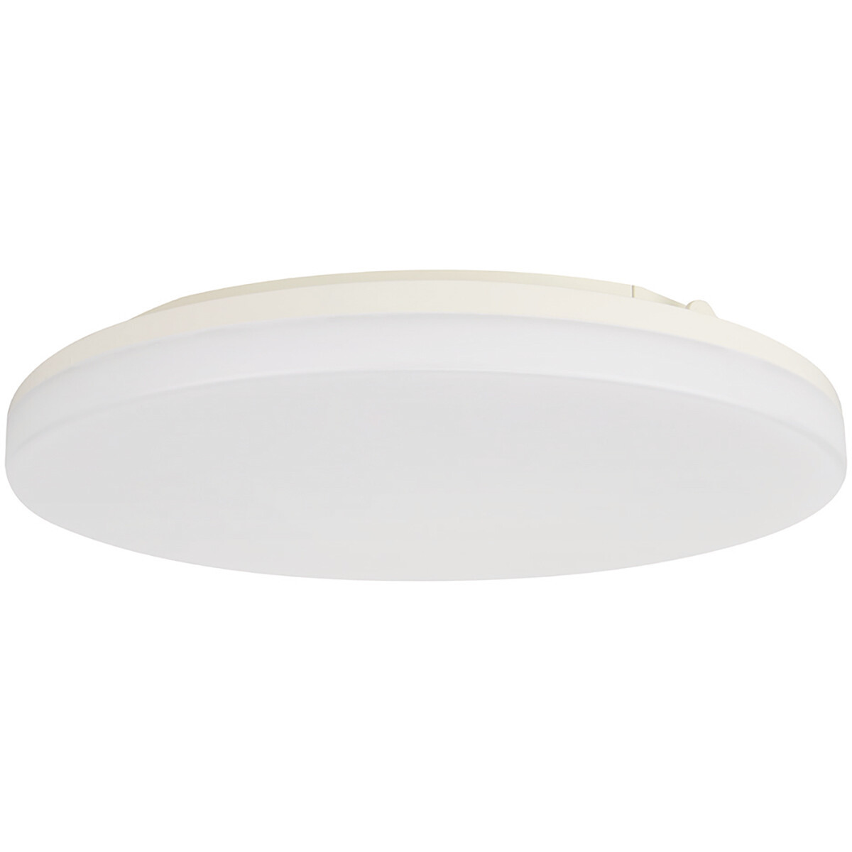 LED Plafondlamp - Plafondverlichting - Badkamerlamp - Andres - Opbouw Rond 30W - Waterdicht IP54 - Helder/Koud Wit 6400K - Mat Wit - Kunststof