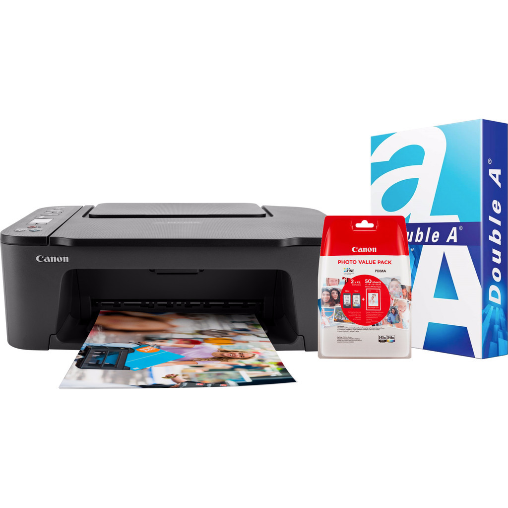 Canon PIXMA TS3450 + 1 set extra inkt + 500 vellen A4 papier