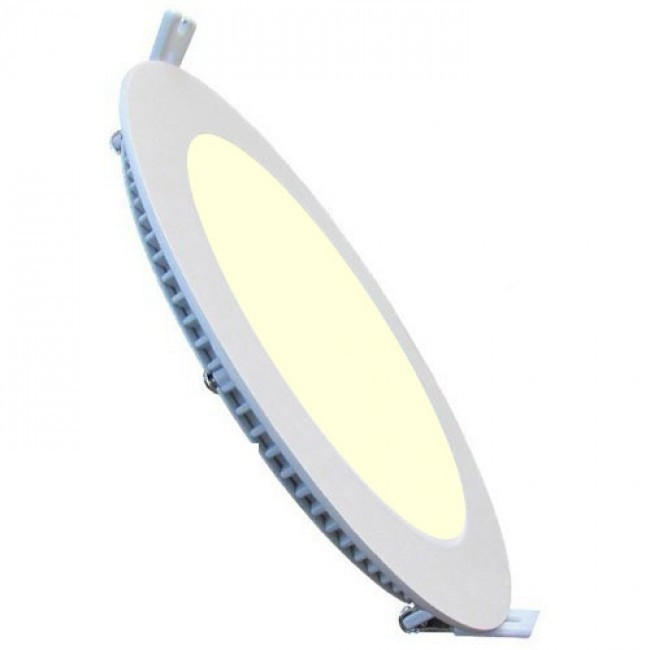 LED Downlight Slim - Inbouw Rond 3W - Dimbaar - Warm Wit 2700K - Mat Wit Aluminium - Ø83mm