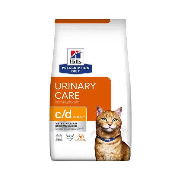 Hill&apos;s Prescription Diet C/D Multicare Urinary Care kattenvoer met kip 2 x 3 kg