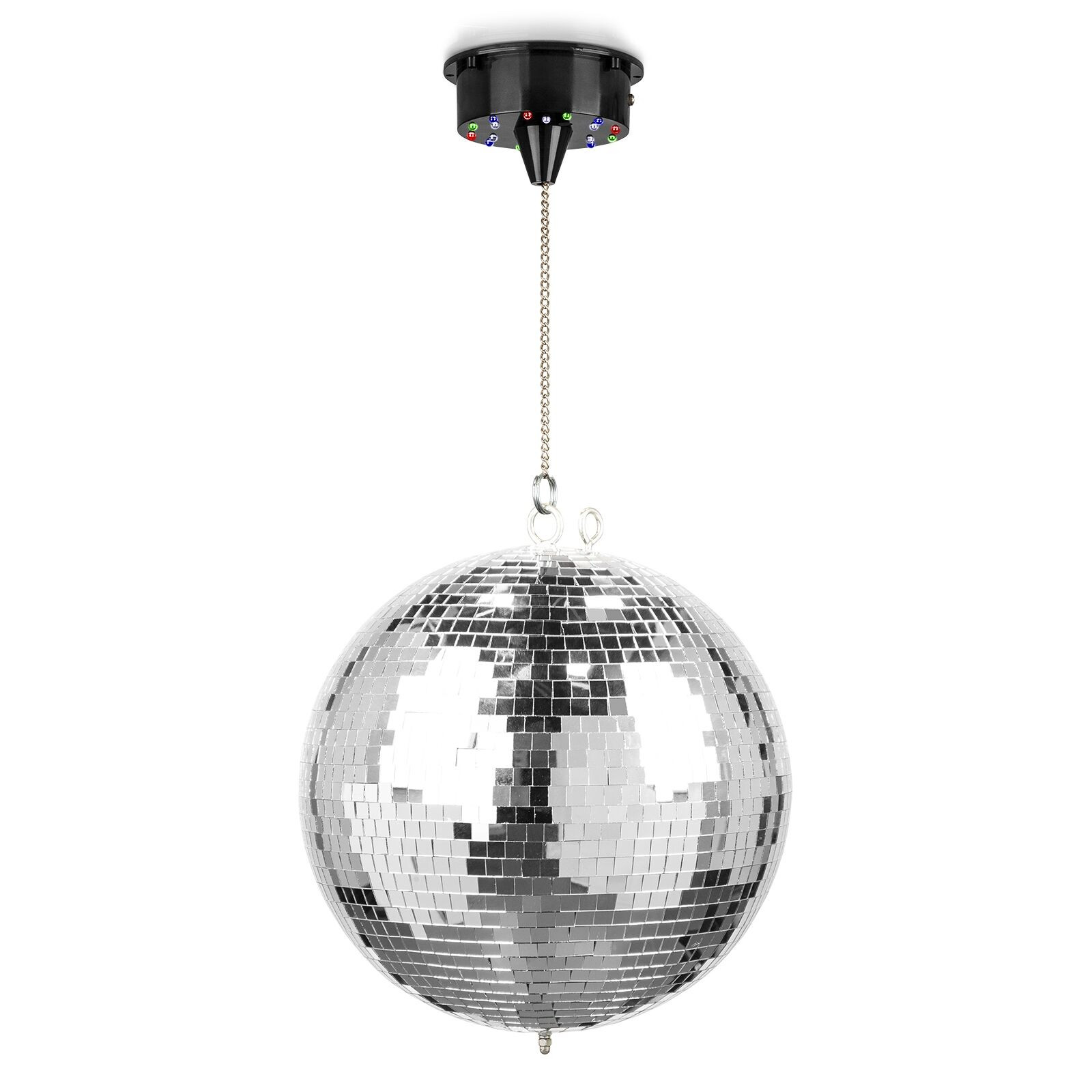 Fuzzix MB30ML Discobal 30 cm - met motor op batterijen en RGBW LED&apos;s