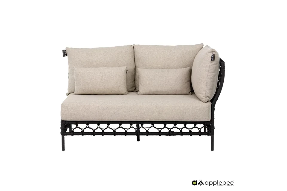 Apple Bee | Loungebank Pure 2-zits Links | Black Grey