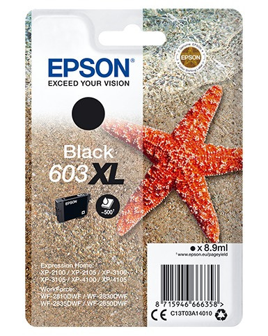 Epson 603XL Cartridge Inkt Zwart