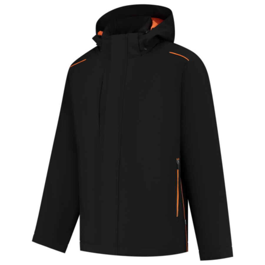 Tricorp Winter Tech Shell Accent zwart-oranje XXL