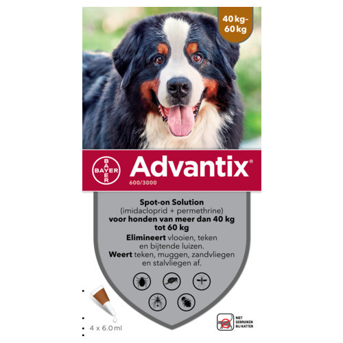 Advantix Spot-On Hond 600/3000 40-60kg - 4 pip