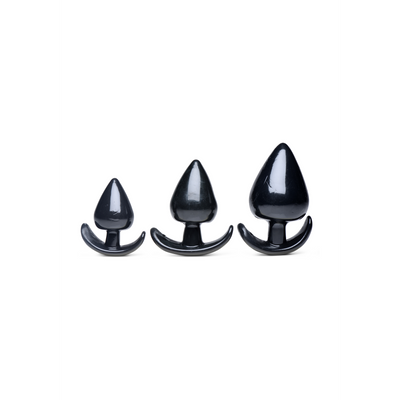 XR Brands Triple Spades - 3 Piece Anal Plug Set