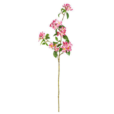 Kunstbloem Cherry Blossom Spray - roze - 90 cm - Leen Bakker