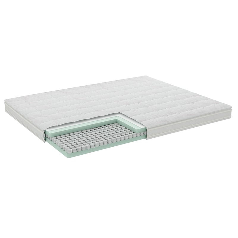 Topper Matras Hybrid - Micropocket - 200x210 cm met Traagschuim Kern - Van Dekbed Discounter - Comfort: Medium - Dekbed-Discounter.nl