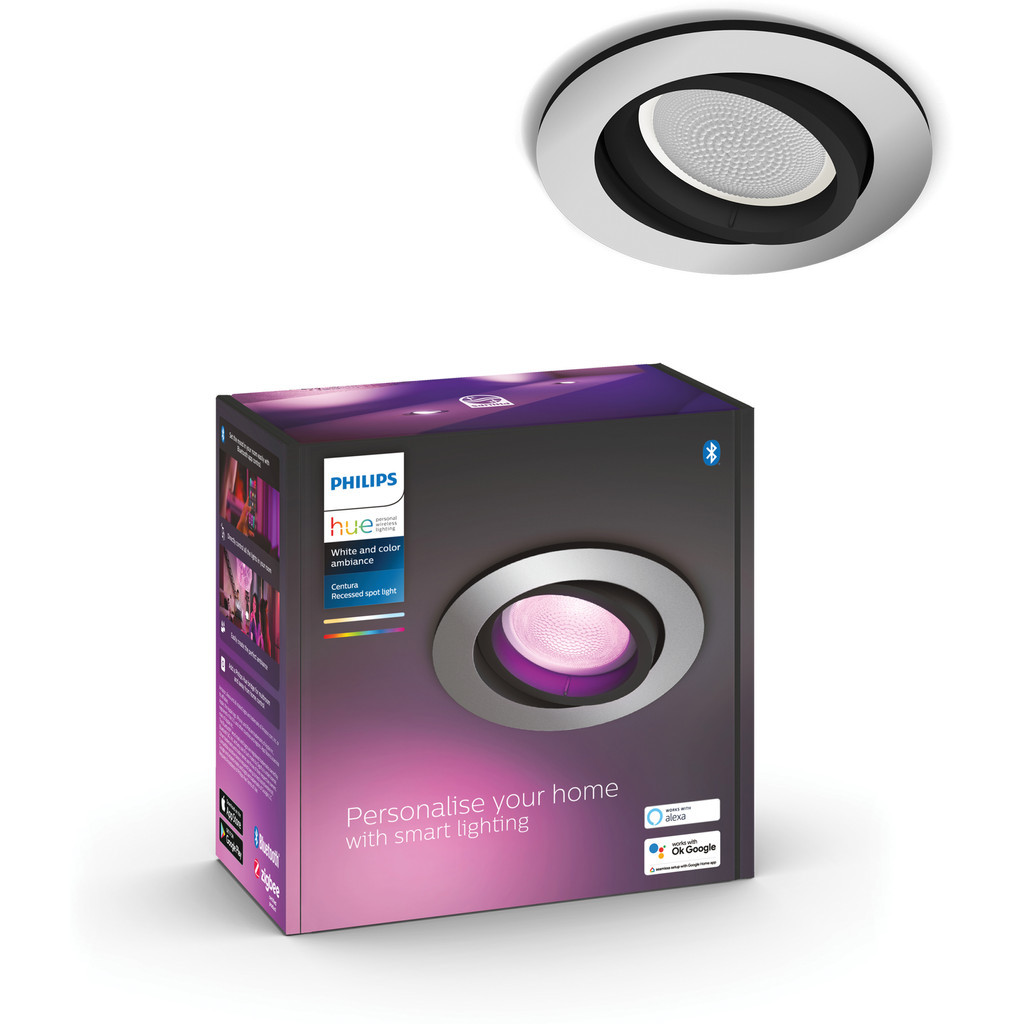 Philips Hue Centura inbouwspot White & Color rond Aluminium