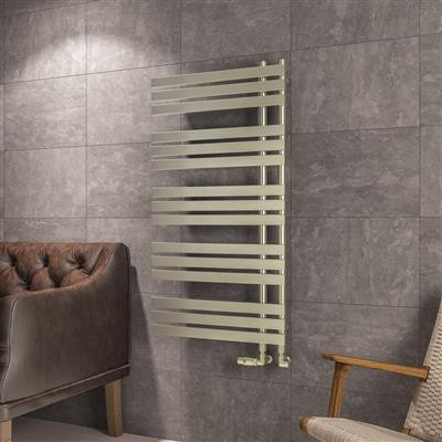 Eastbrook Leonardo handdoekradiator 60x120cm 631W messing geborsteld