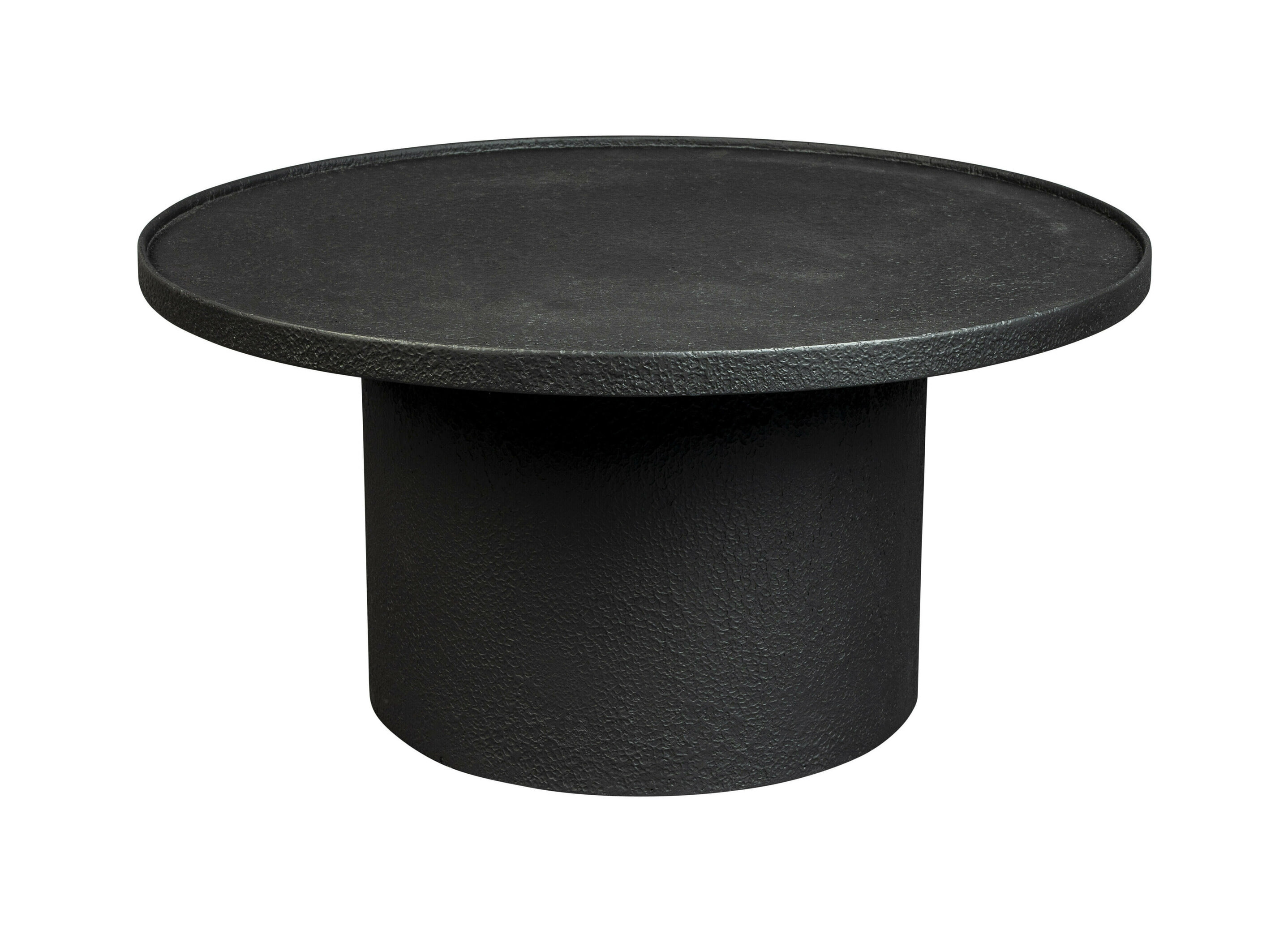 Dutchbone Salontafel Winston Metaal, 70cm - Zwart - Rond