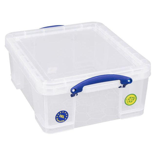 Really Useful Box opbergdoos 18 liter, transparant