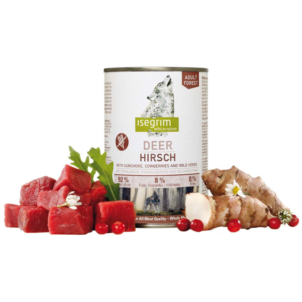 isegrim FOREST Hert met aardperen, rode bosbessen & wilde kruiden, 800 g, Aantal: 800 g