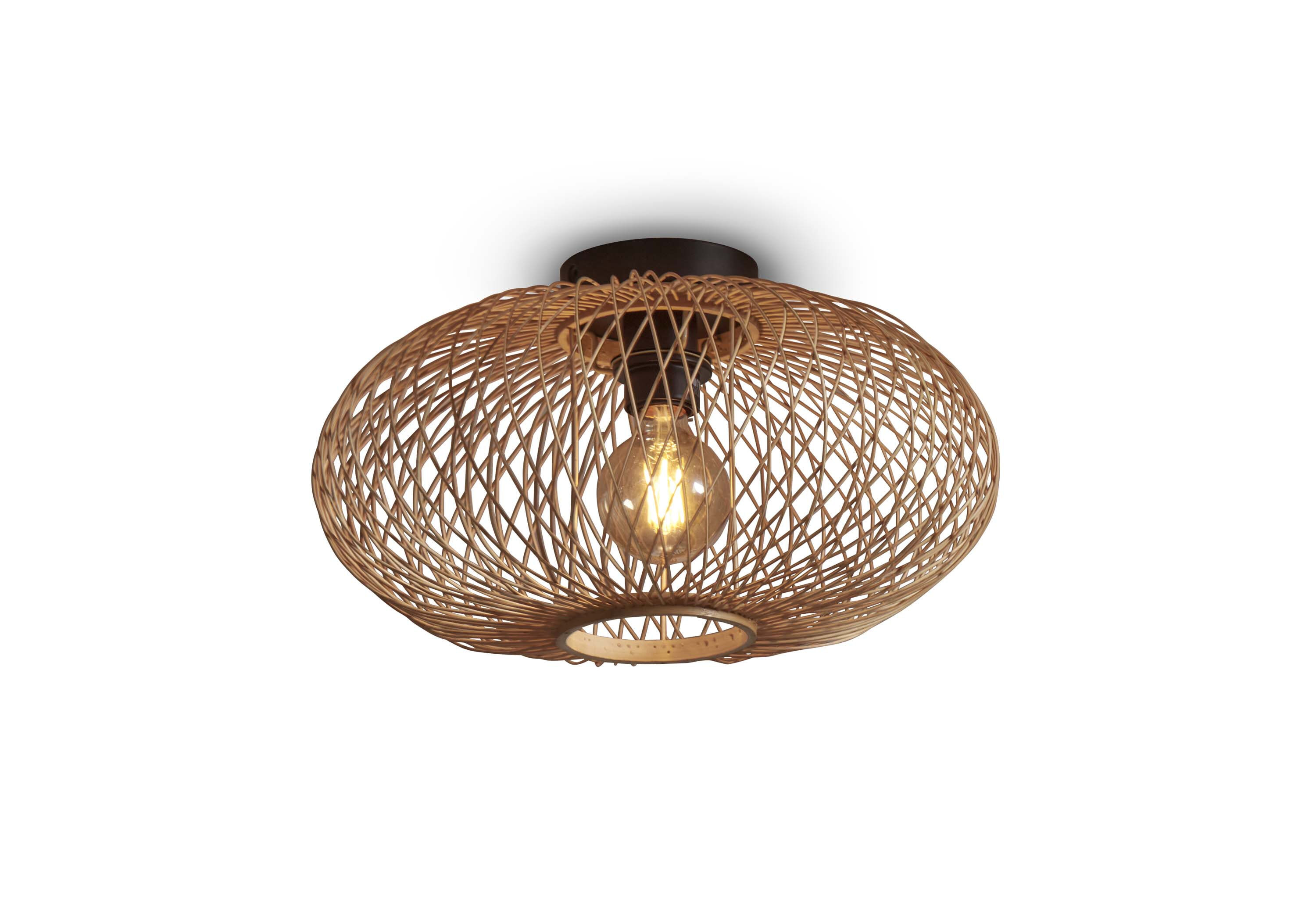 GOOD&MOJO Plafondlamp Cango Bamboe, 40cm - Naturel