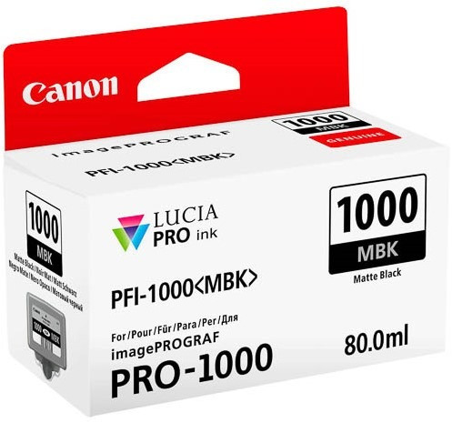 Canon pfi-1000 ink tank matte black Inkt Zwart