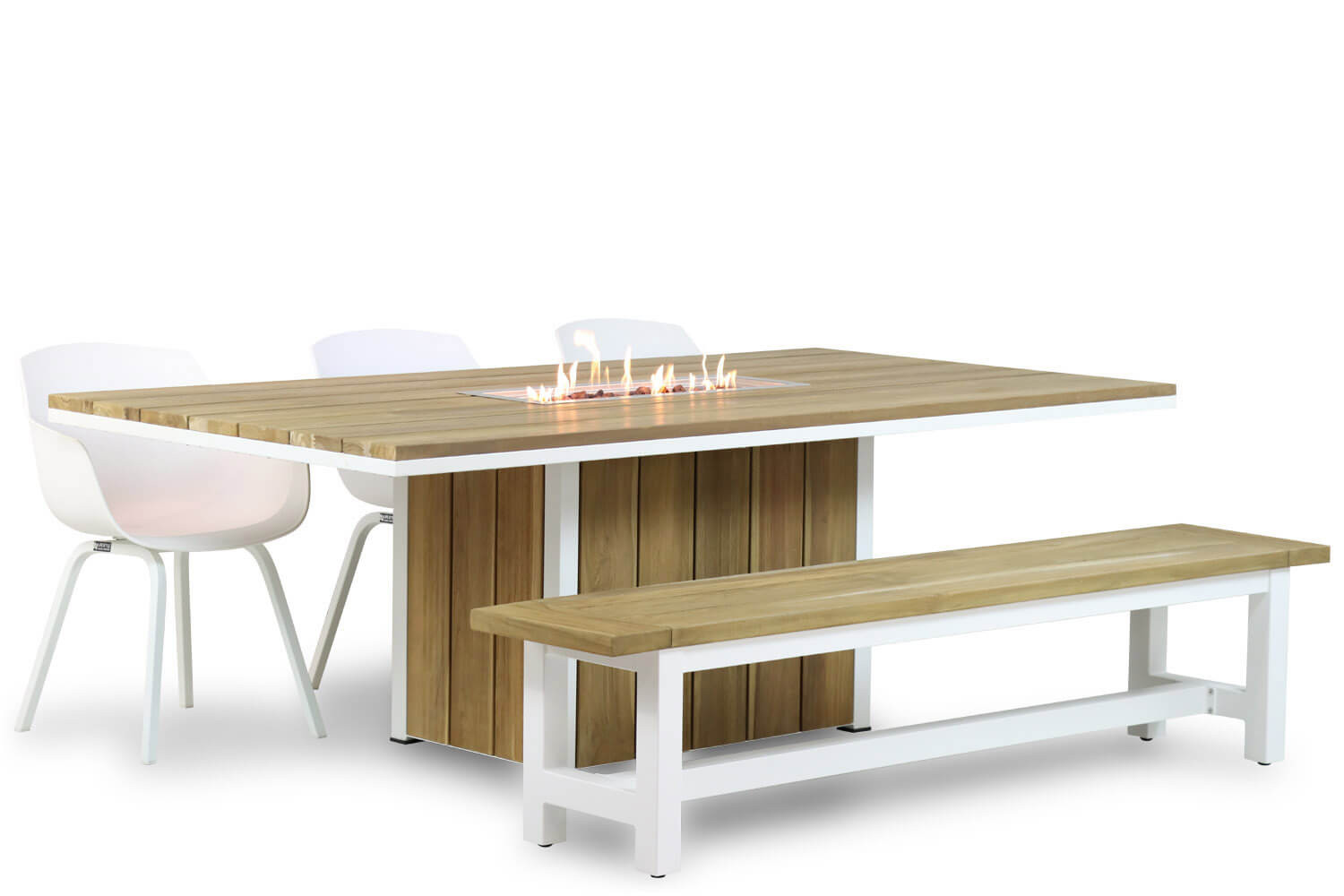 Lifestyle Salina/Los Angeles/Seaside 220 cm dining tuinset 5-delig