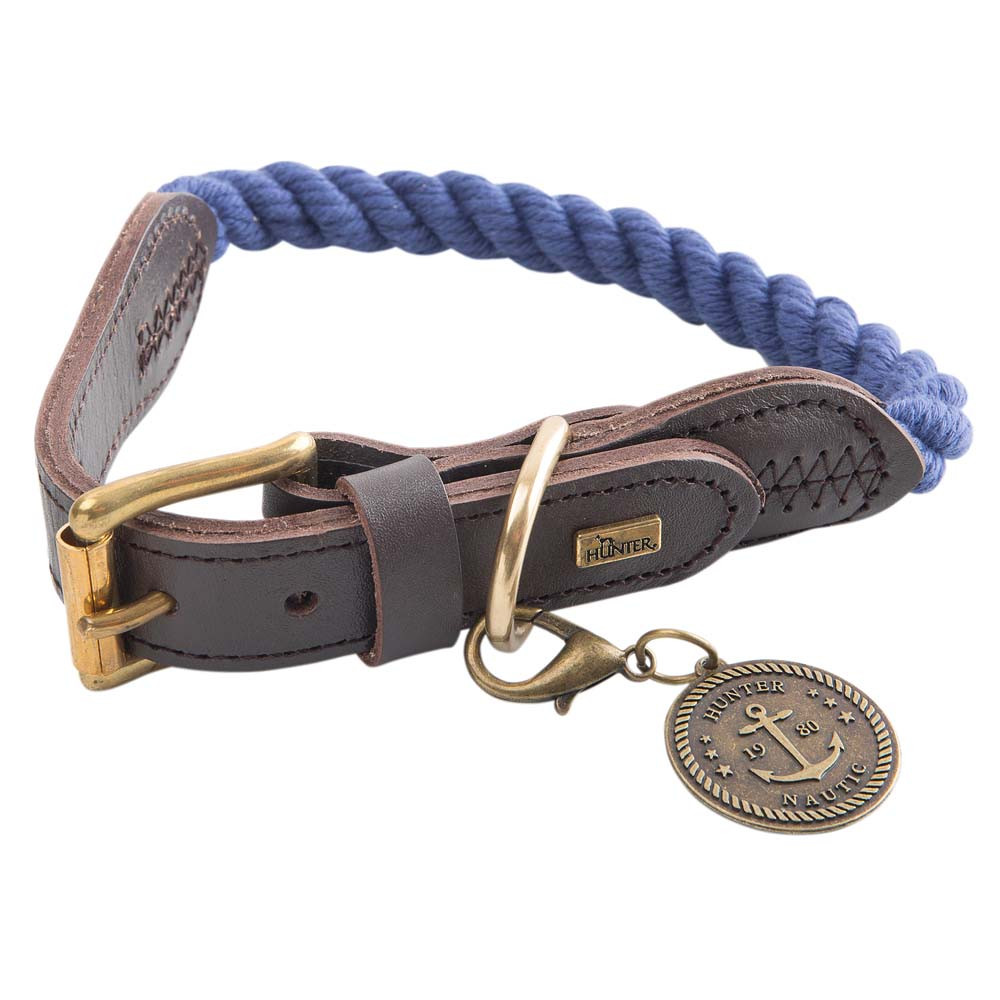 HUNTER Hondenhalsband List, blauw, Maat: 50