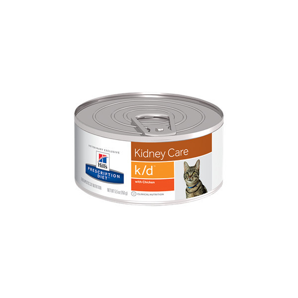 Hill&apos;s Prescription Diet K/D Kidney Care nat kattenvoer met kip blik 1 tray (24 x 156 g)