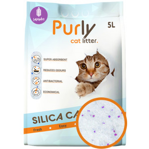 Purly silica kattenbakvulling Lavender 5 liter (2,2kg)