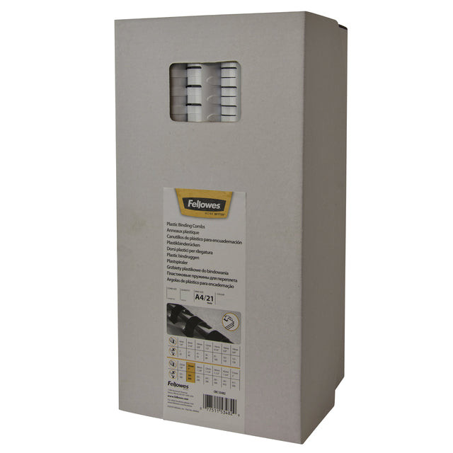 Fellowes bindruggen, pak van 100 stuks, 10 mm, zwart