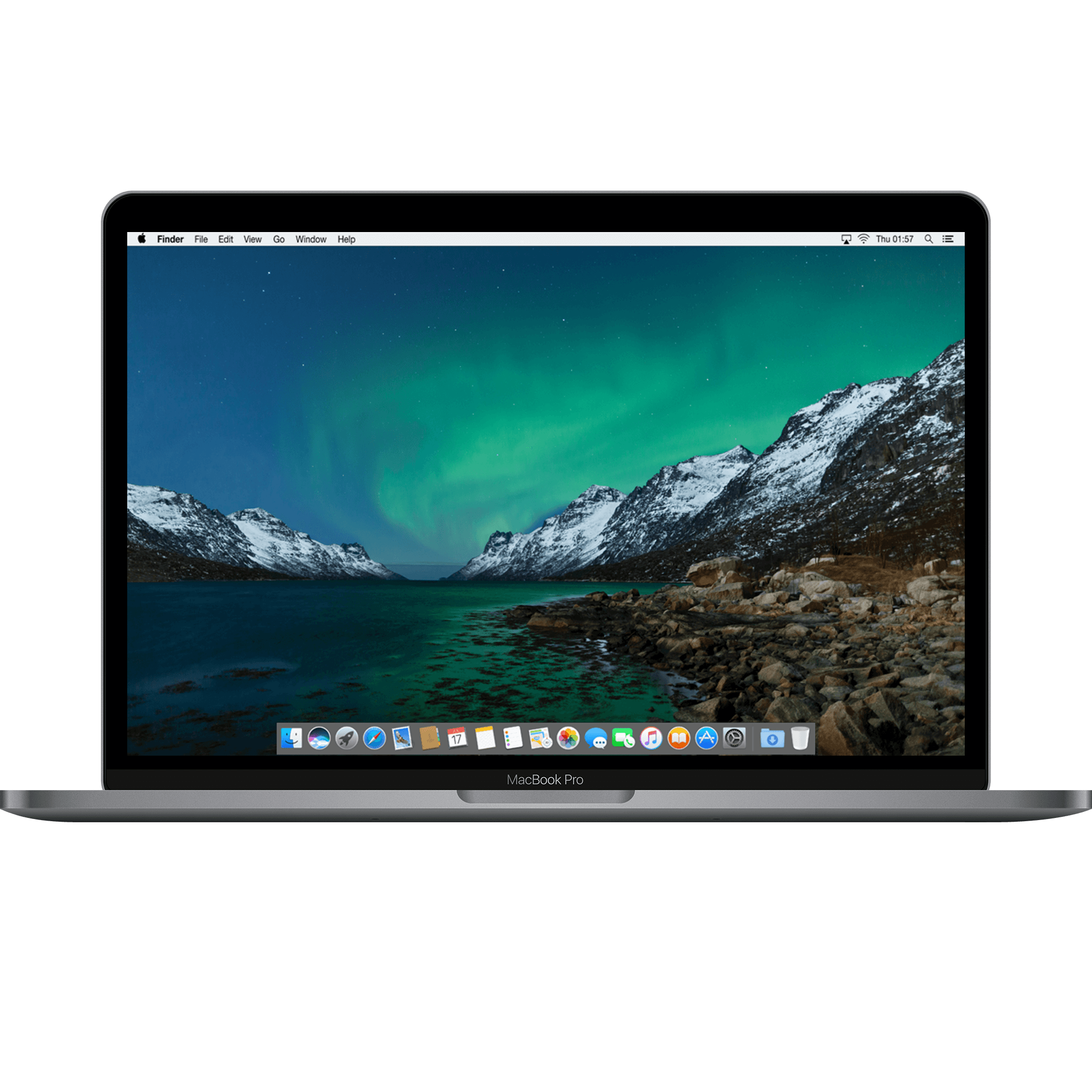 Refurbished MacBook Pro 15 inch Touchbar Hexa Core i7 2.2 16 GB 256 GB Spacegrijs Licht gebruikt