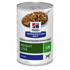 Hill&apos;s Prescription Diet R/D Weight Loss nat hondenvoer blik 1 tray (12 x 350 g)