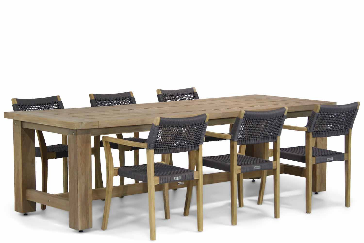 Lifestyle Dallas/Fourmile 260 cm dining tuinset 7-delig