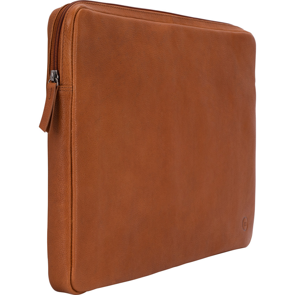 BlueBuilt 17 inch Laptophoes breedte 39 cm - 40 cm Leer Cognac