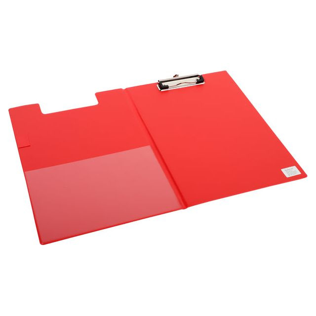 Klembordmap Quantore A4 rood met 100mm klem + penlus | 12 stuks