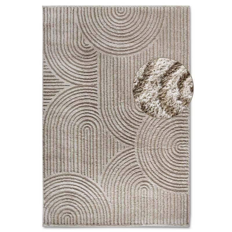 Vloerkleed Chappe Beige - Elle Decoration Gallery - 160x235 cm - Rechthoek - Dekbed-Discounter.nl