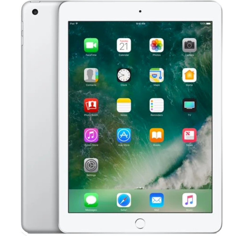 Refurbished iPad 2017 32 GB 4G Zilver Zichtbaar gebruikt