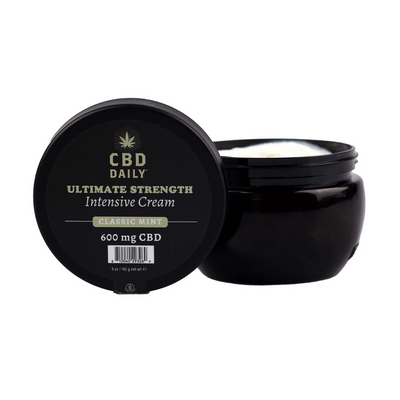 Earthly body CBD Daily Ultimate Strength Intensive Cream - Classic Mint - 5 oz / 142 g