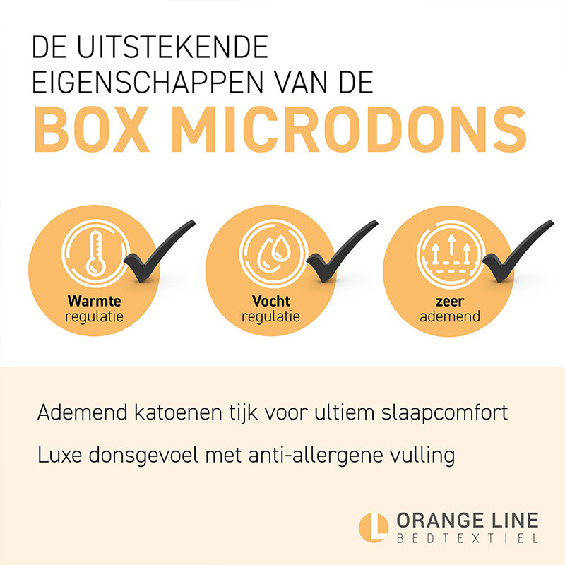 Hoofdkussen Box - Microdons - Geschikt Voor - Dekbed-Discounter.nl