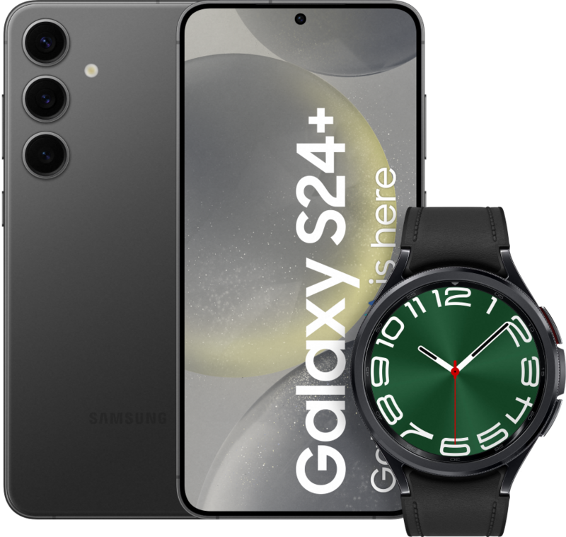 Samsung Galaxy S24 Plus 256GB Zwart 5G + Galaxy Watch 6 Classic Zwart 47mm