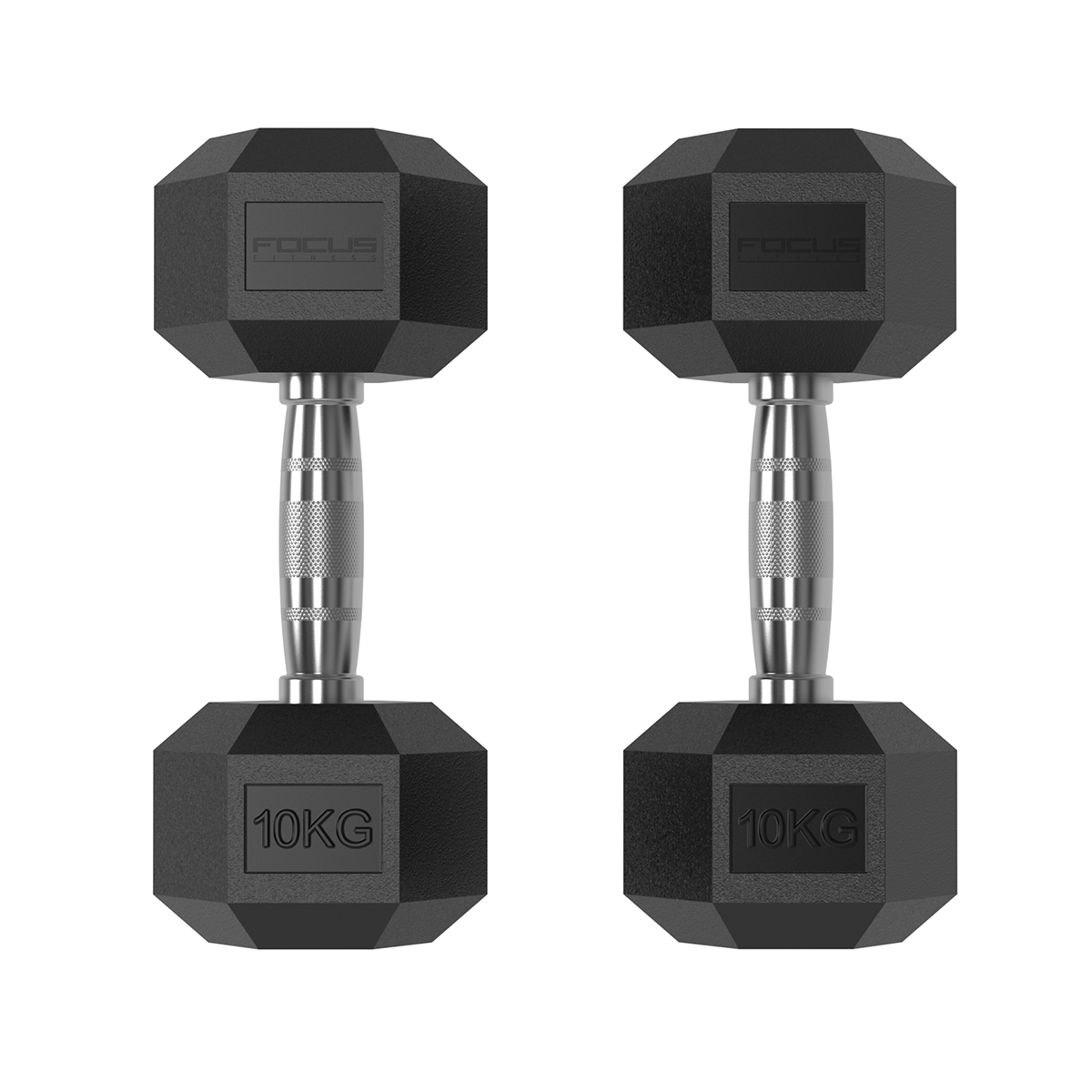 Hexa Dumbbells - Focus Fitness - 2 x 10 kg