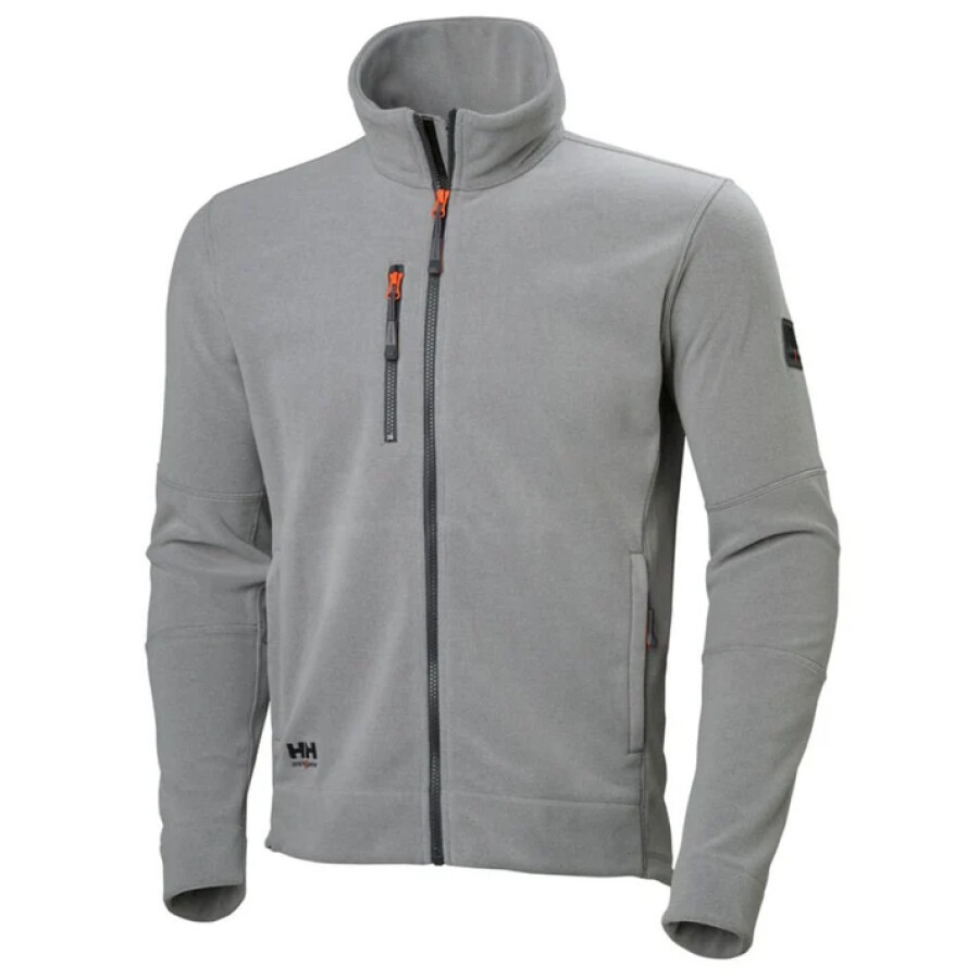 Helly Hansen Kensington fleece jacket 72158 grijs maat S