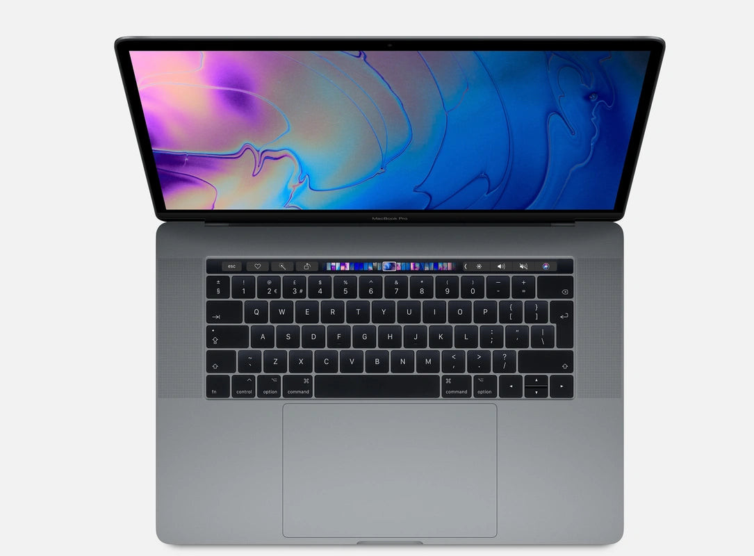 Refurbished MacBook Pro 15 inch Touchbar i9 2.4 32 GB 1 TB Space gray Zichtbaar gebruikt