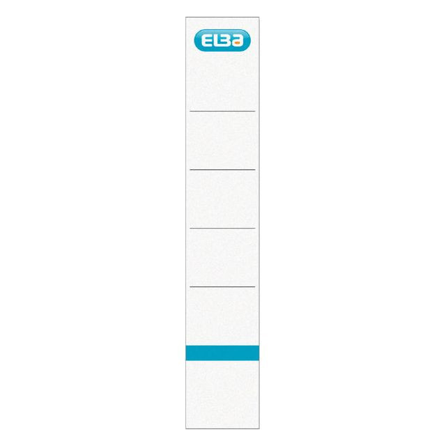 Elba rugetiketten, ft 19x3,4 cm, wit 10 st