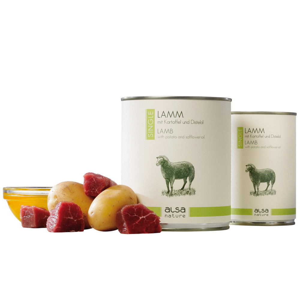 alsa-nature SINGLE Lam met aardappel, 400 g, Aantal: 6 x 400 g