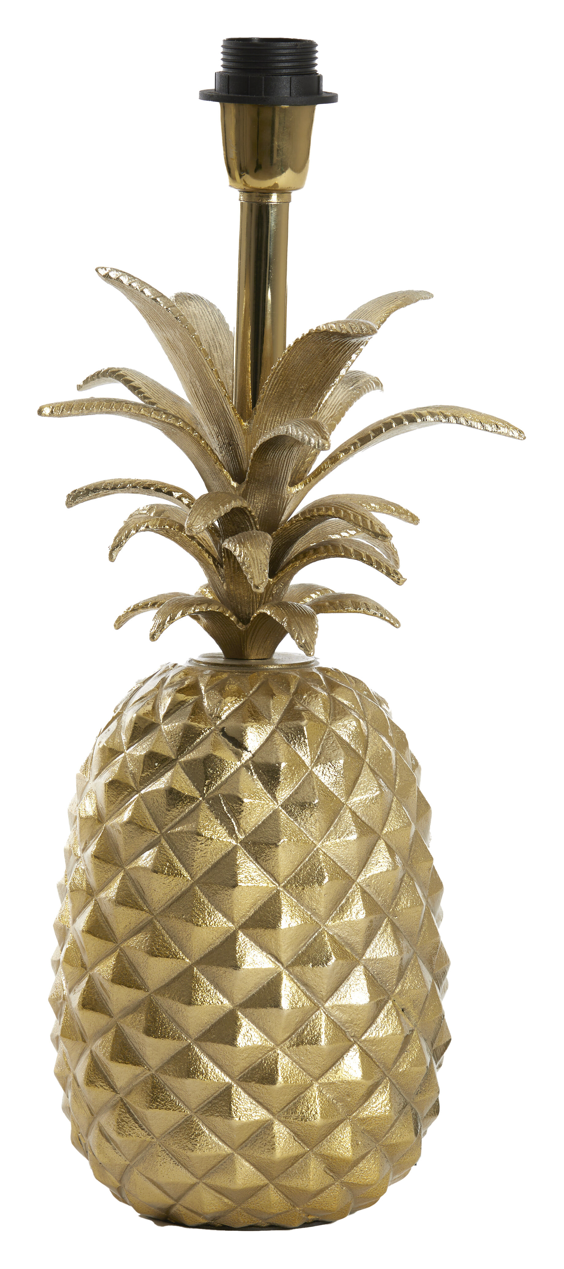 Light & Living Tafellamp Pineapple 42cm - Goud (excl. kap)