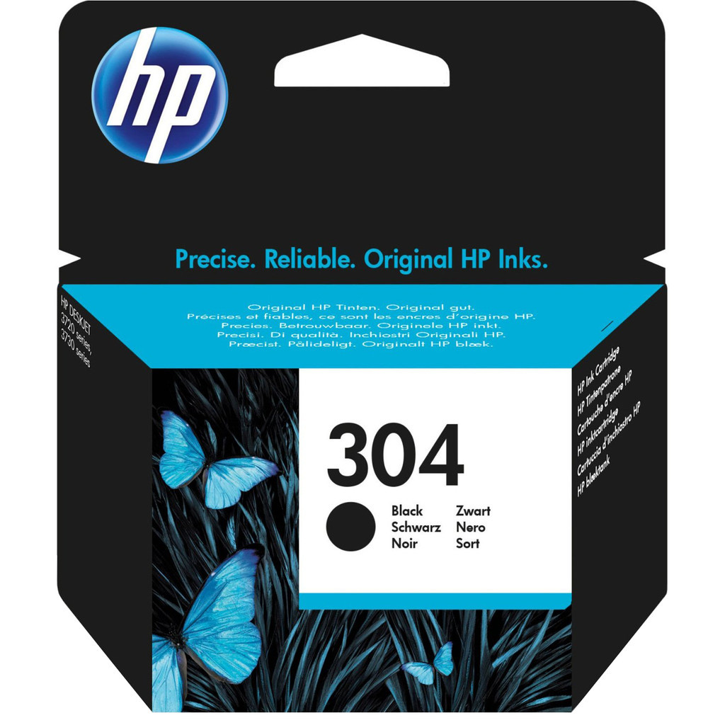 HP 304 Cartridge Zwart (N9K06AE)