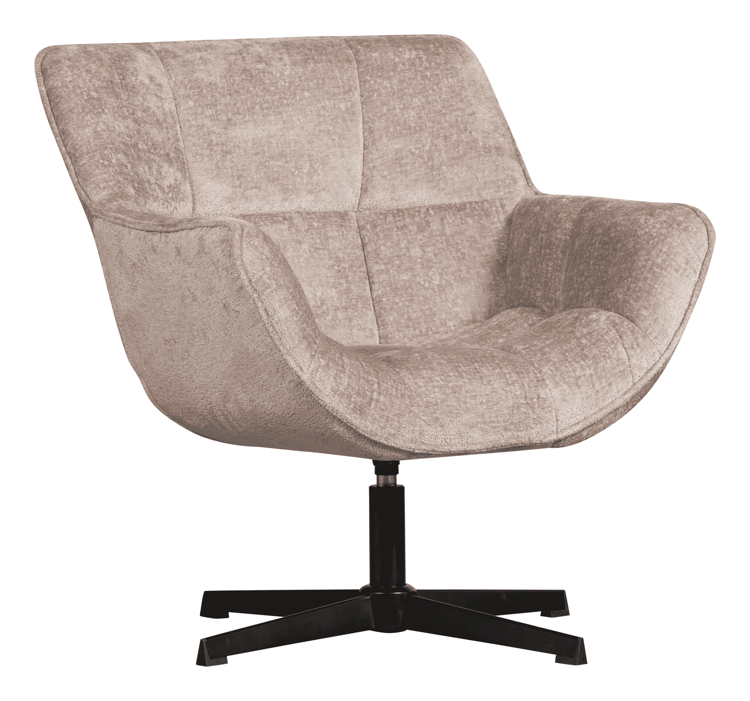 WOOOD Draaifauteuil Wibo Chenille