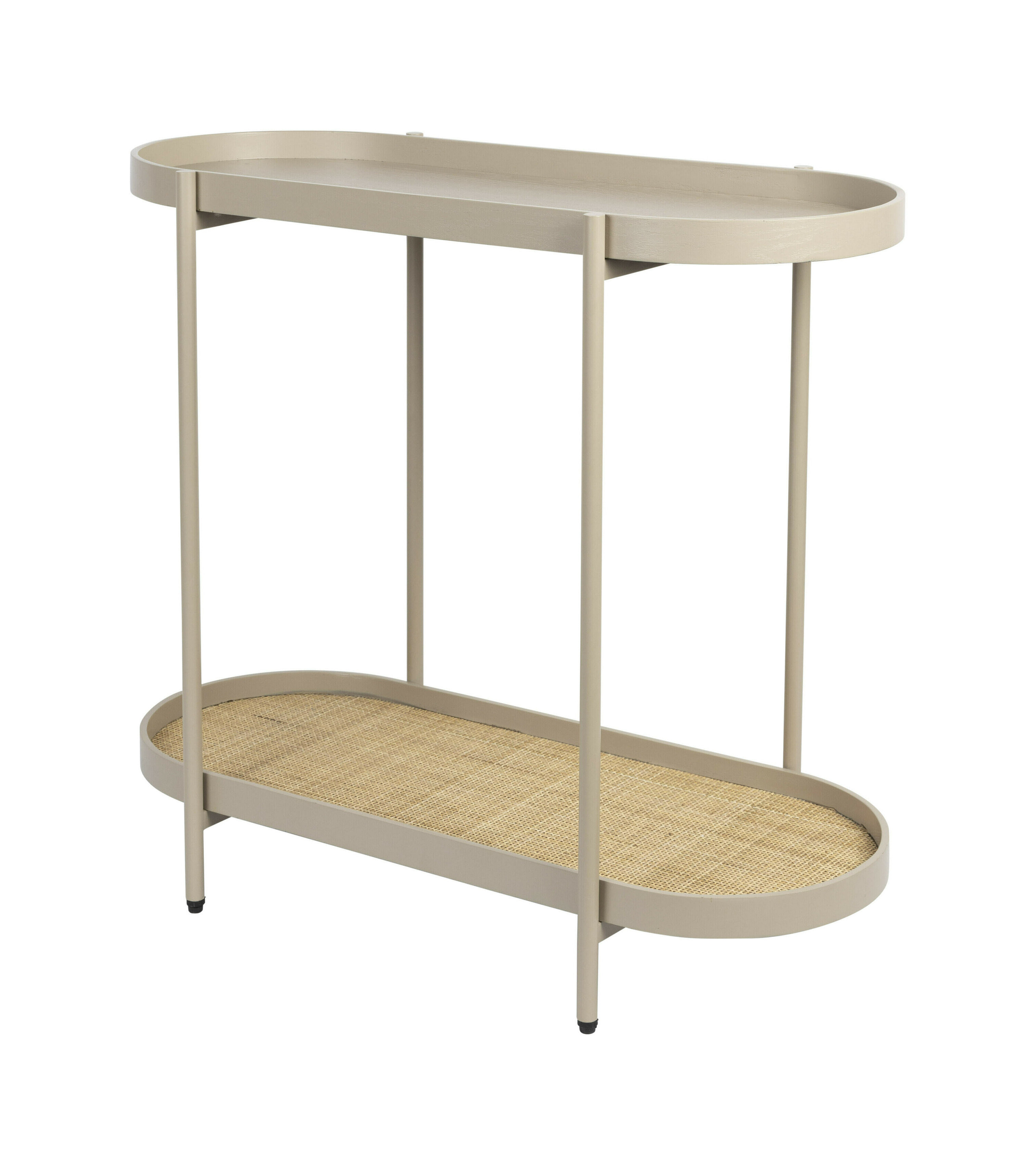 ZILT Sidetable Meja Rattan, 85cm - Ovaal