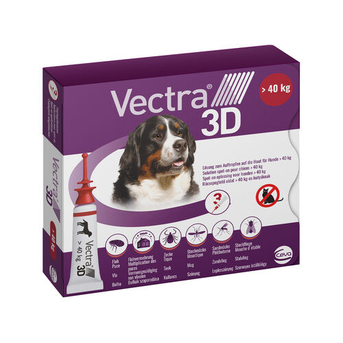 Vectra 3D 3 pipetten voor zeer grote honden (>40 kg)